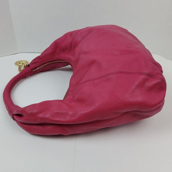 Michael Kors MK Pebbled Leather Shoulder Handbag Purse - Picture 12 of 14